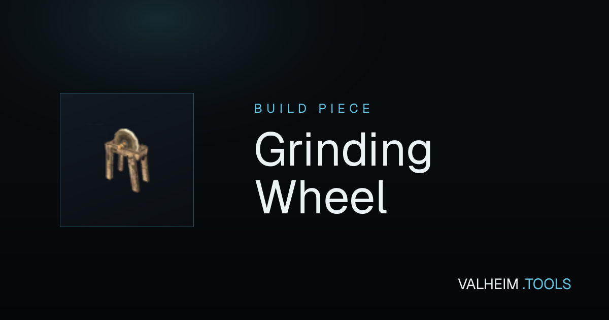 Schleifscheibe (Grinding Wheel) in Valheim bauen
